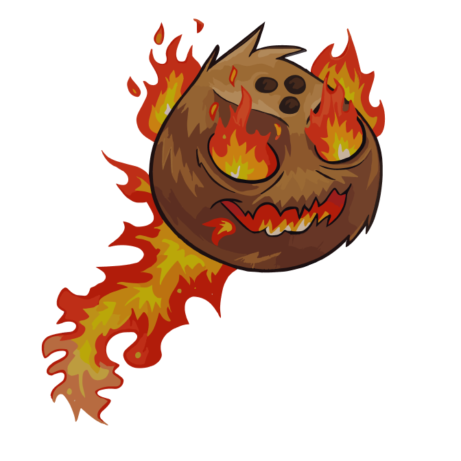 Flaming Evil Coconut