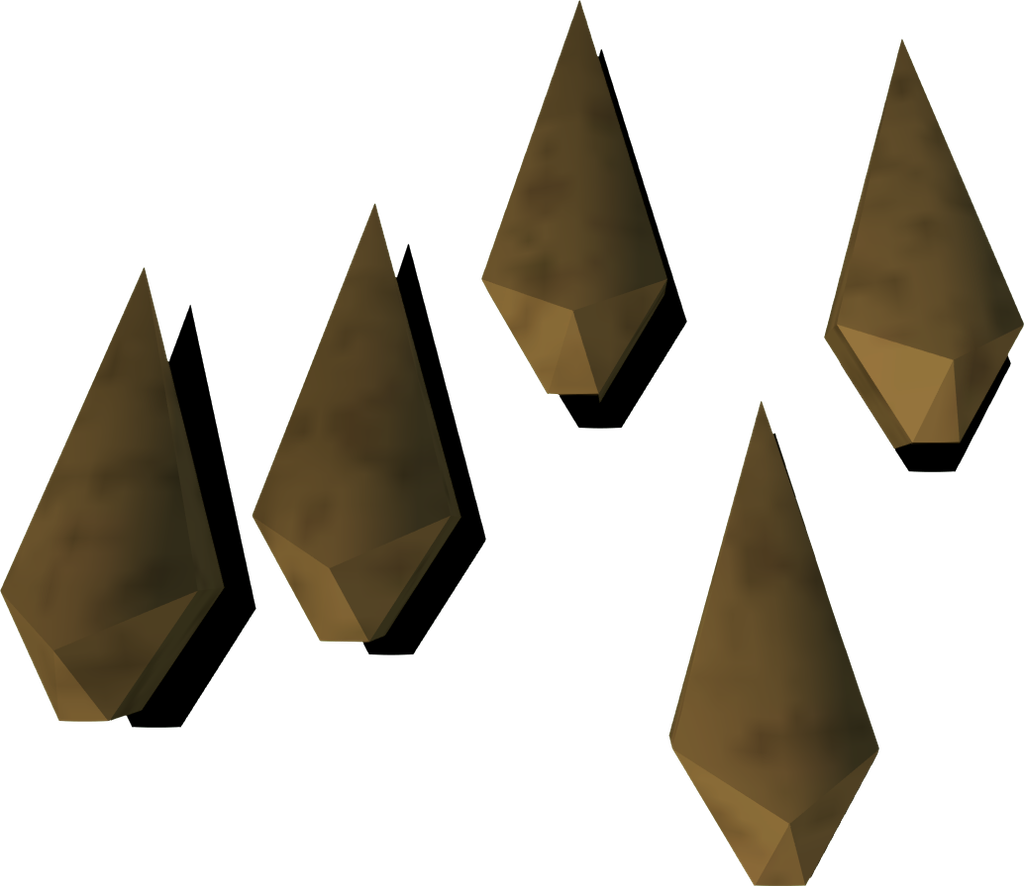 Bronze arrowheads