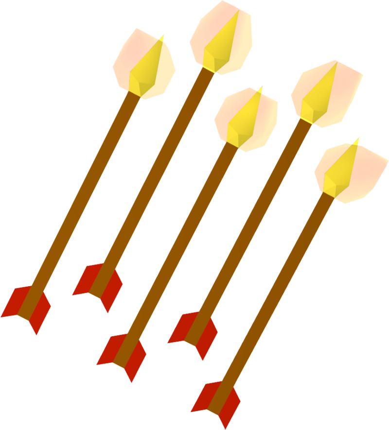 Adamant fire arrows (lit)