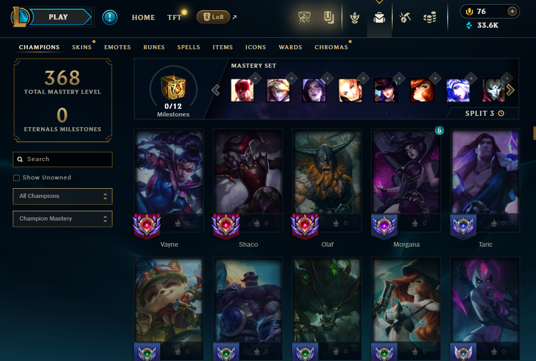 EUW | 436 Skins | 146 Champions | Soulstealer Vayne, Hextech Annie | 4 Mythics | ChicksQLOLS08