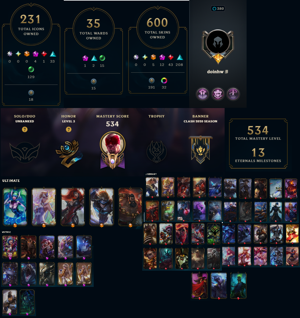 NA | 600 Skins | 161 Champions | Prestige K/DA Kai'Sa | Prestige K/DA Kai'Sa (2022) | Prestige Pulsefire Lucian | Soulstealer Vayne