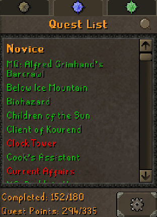 Main | 1870+ Total | 290+ QP | 99 Attack | 99 Strength | 99 Ranged | 99 Magic | Infernal | Quiver | Avernic | EVoid | MA2 Cape | Divine Rune Pouch | Skilling Outfits