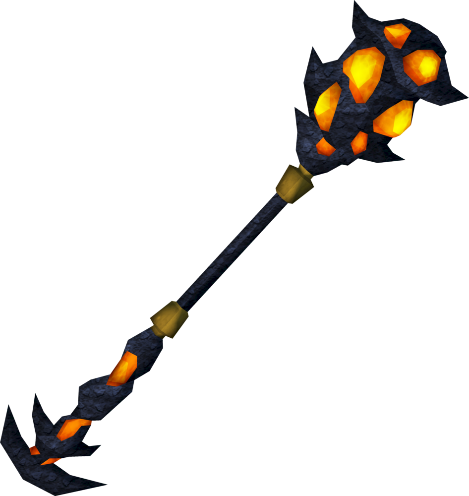 Mystic lava staff