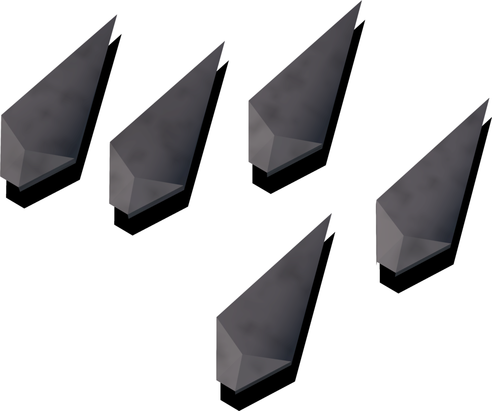Steel arrowheads